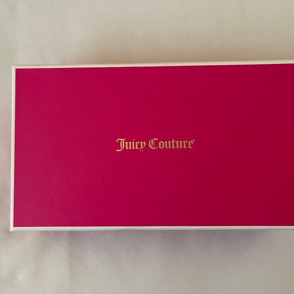 Juicy Couture Gold Glitter Purse Wallet Clutch - Picture 5 of 6